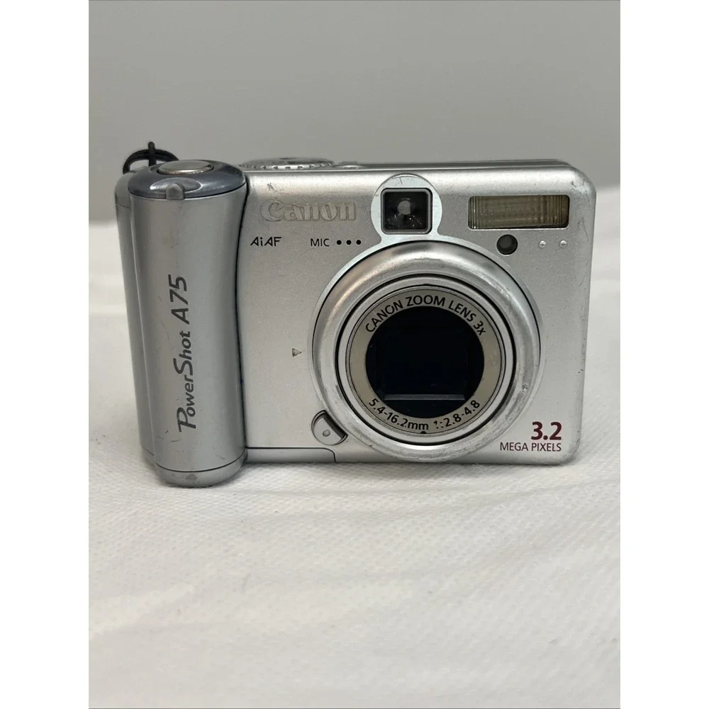 CANON PowerShot A75 Digital Camera 3.2 MP 3X Zoom Silver